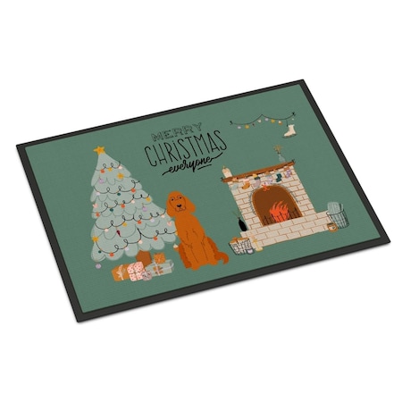 Carolines Treasures 18 x 27 in. Irish Setter Christmas Everyone Indoor or Outdoor Mat CK7627MAT